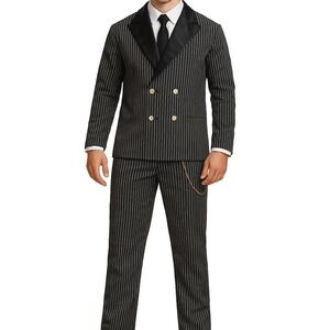 Head Honcho 20's Gangster Suit Halloween  Costume  Jacket Pant Up to 44 Size